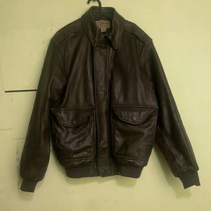 Vintage LL Bean Bomber Learher Jacket